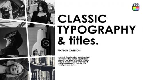 Videohive - Classic Typography. - 43420111 - 43420111