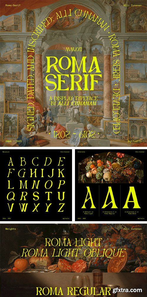 Roma Serif Typeface