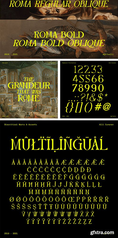 Roma Serif Typeface