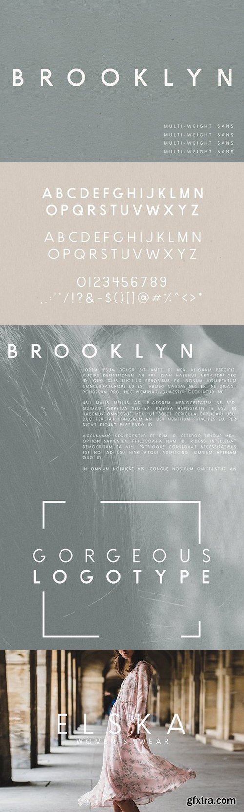 Brooklyn | Two Weight Font Family