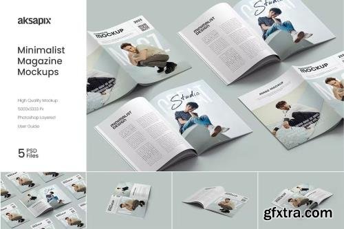 Minimalist Magazine Mockup P4GN2HY