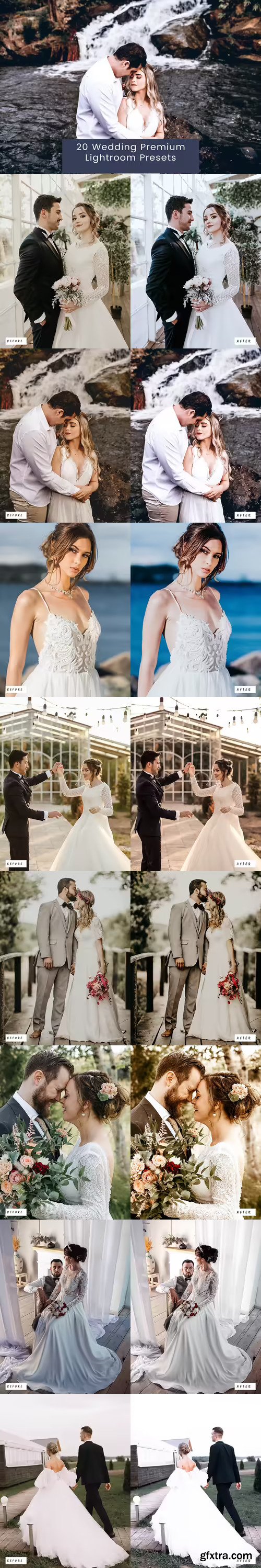 20 Wedding Premium Lightroom Presets