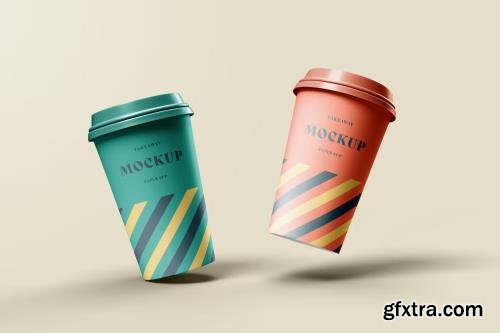 Take Away Paper Coffee Cup Mockup DTT3FG3