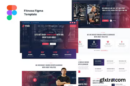 Pithos - Fitness Center & Clubhouse Figma Template