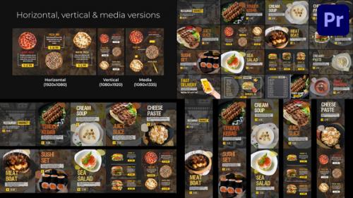 Videohive - Restaurant Market (Social Media) | Premiere Pro MOGRT - 43360729 - 43360729