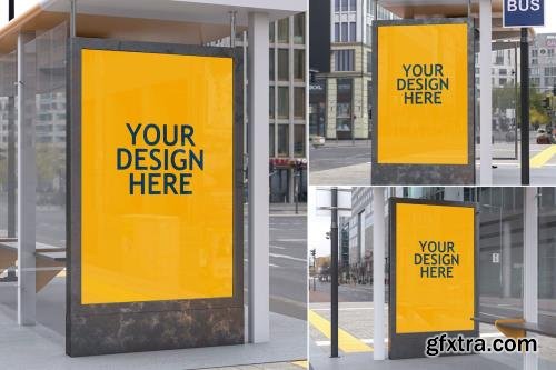 Bus Stop Poster vol.02 - Mockup FH RLV4AZS