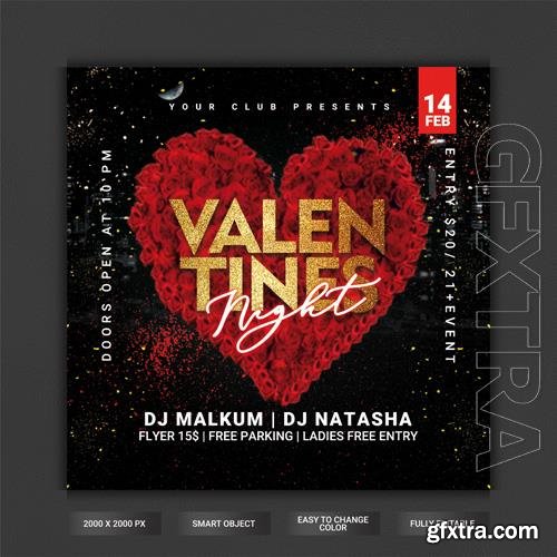 PSD valentine's day party flyer template » GFxtra