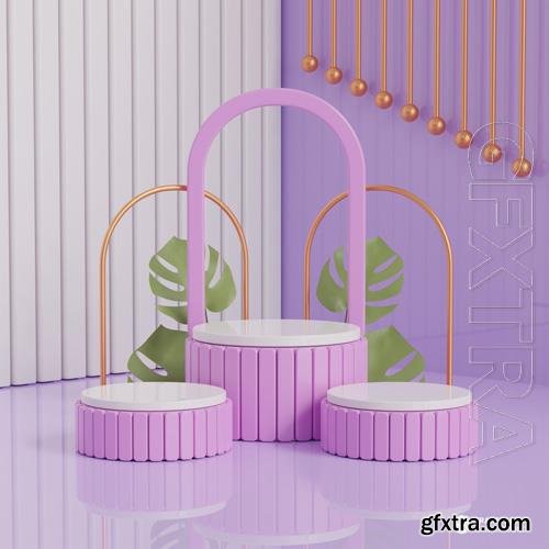 PSD product display 3d podium background