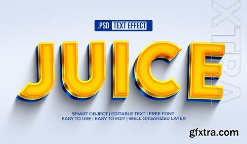 PSD juice text style effect