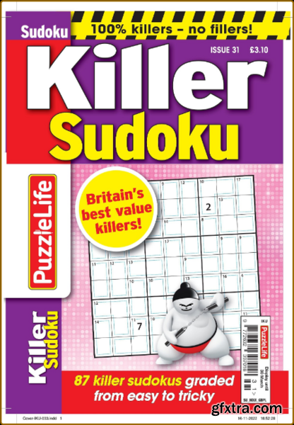 PuzzleLife Killer Sudoku – 02 February 2023