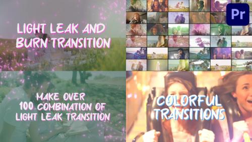 Videohive - Light Leak Transitions And Burn Transitions for Premiere Pro - 43384338 - 43384338