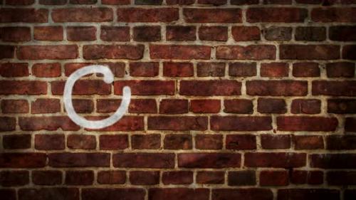 Videohive - Quiz spray painted on the brick wall - 43397612 - 43397612