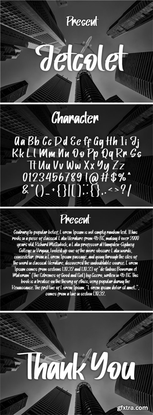 Jetcolet Font