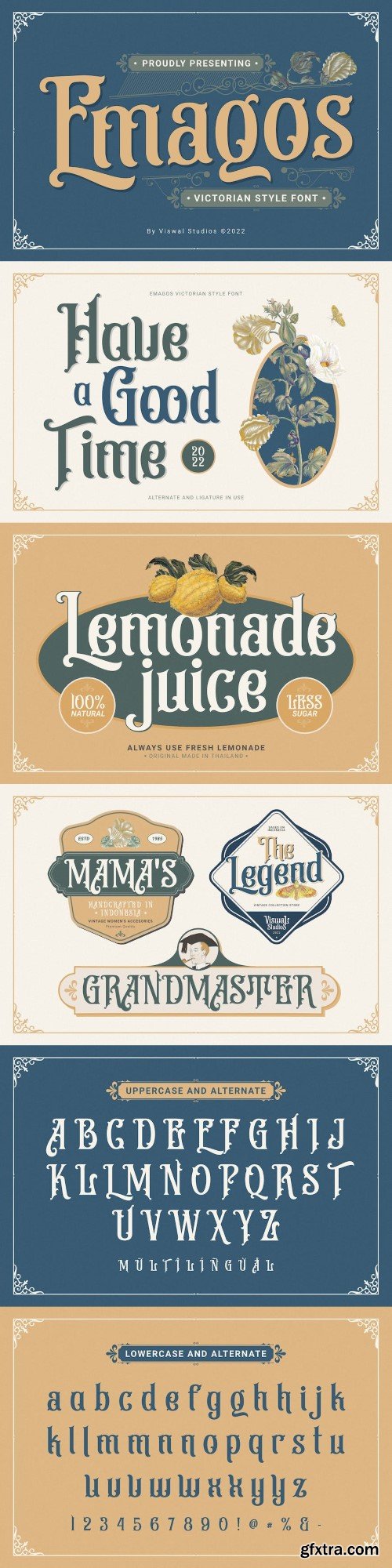 Emagos - Vintage Font