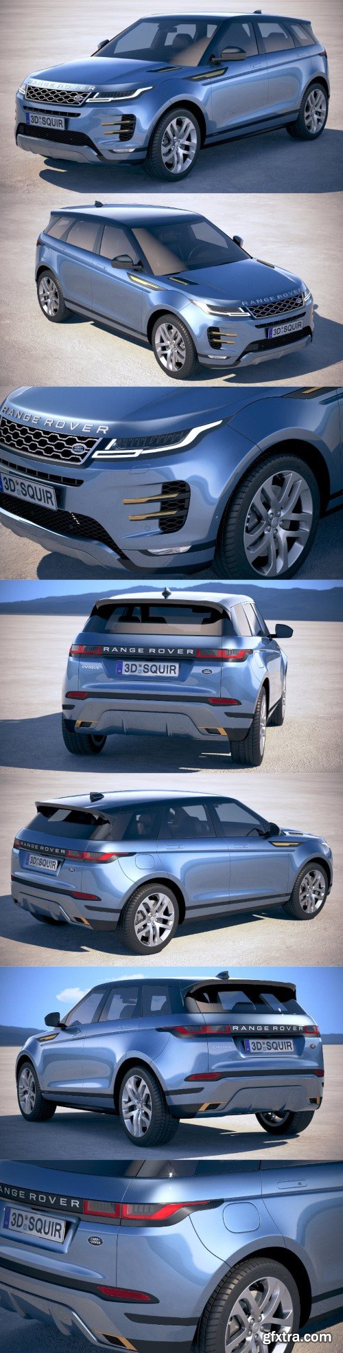 Land Rover Evoque R Dynamic 2020 3d model