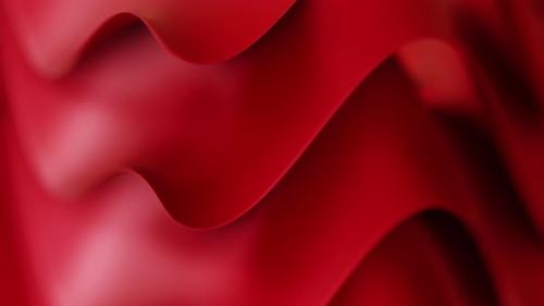 Videohive - Red 3d Waves - 43412134 - 43412134