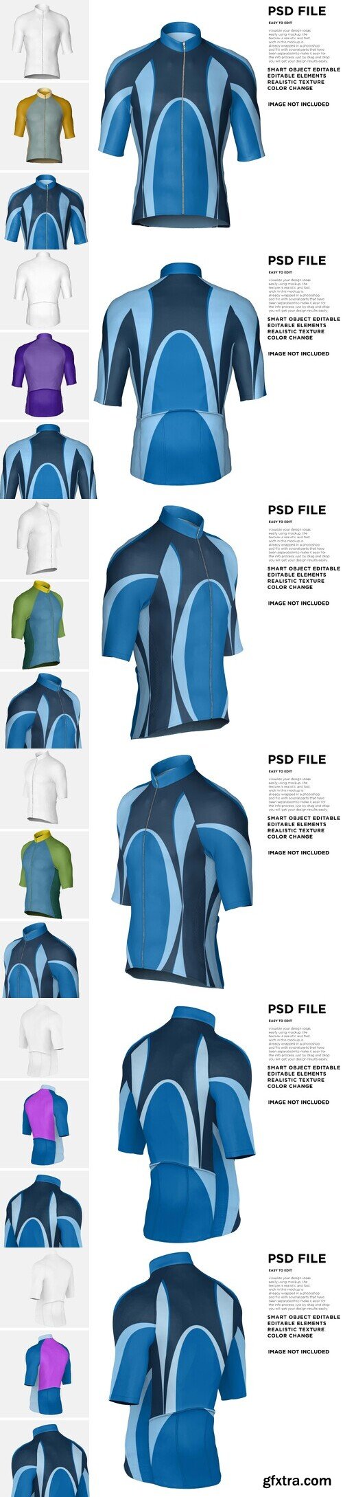 Bicycle jersey mockup