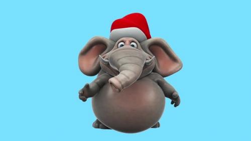 Videohive - Fun Elephant talking (alpha channel included), - 43423257 - 43423257