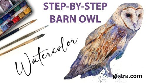 Brush Up Your Skills: A Step-by-Step Guide to Painting a Barn Owl in Watercolor Using Fun Techniques