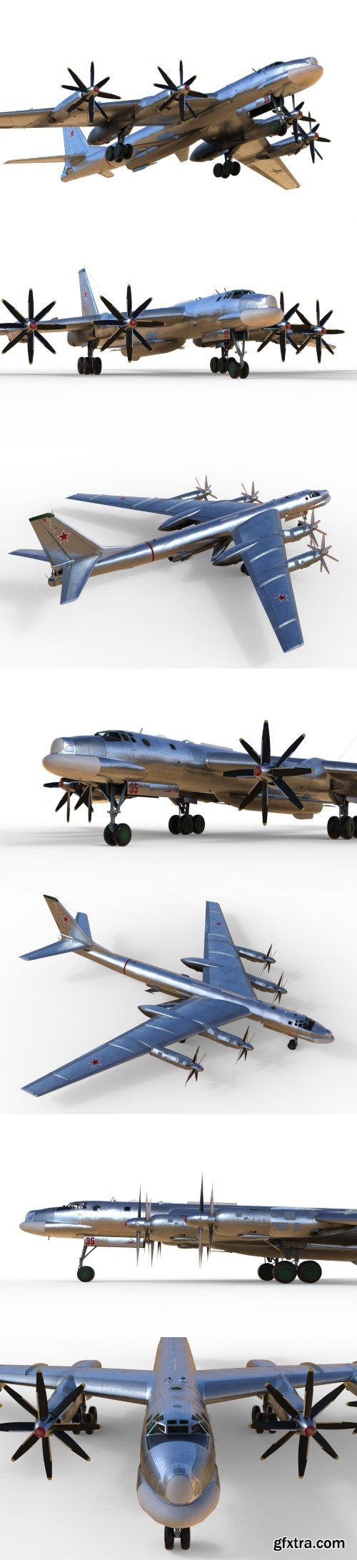 Tupolev Tu-95K Bear-B 3D model