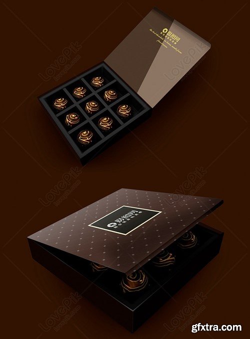 Chocolate Box Display Mockup Template 400820348