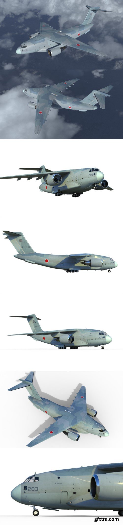 Kawasaki C-2 3D model