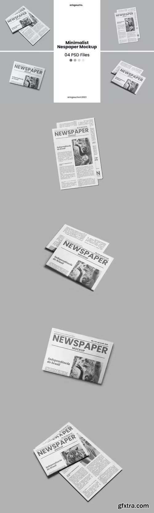 Minimalist Newspaper Mockup