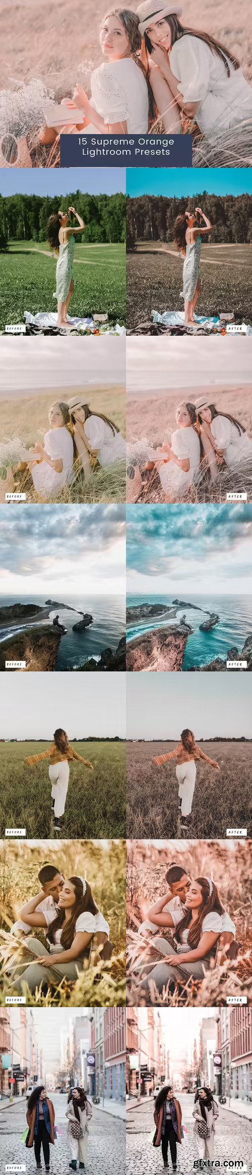 15 Supreme Orange Lightroom Presets