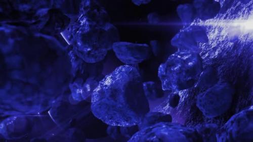 Videohive - Blue Glittering Stone Animation Loop - 43372782 - 43372782