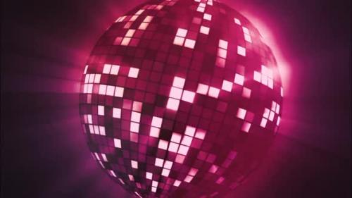 Videohive - Pink Glittering Lights Sphere Animation Loop - 43373106 - 43373106