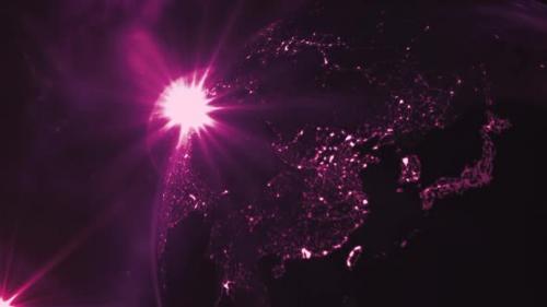 Videohive - Pink Glittering Galaxy Particles Animation Loop - 43373296 - 43373296