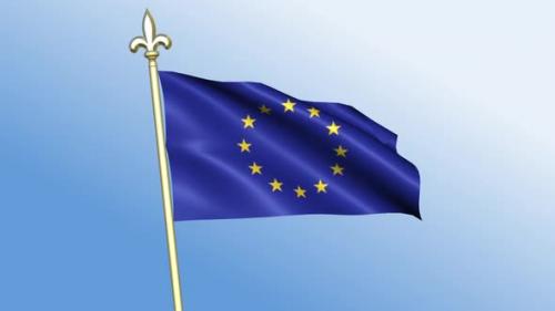 Videohive - European Union Flag Waving - 43412951 - 43412951