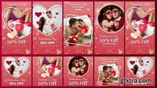 Videohive Valentine's Stories Pack 43390224