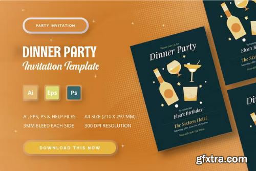 Dinner - Party Invitation