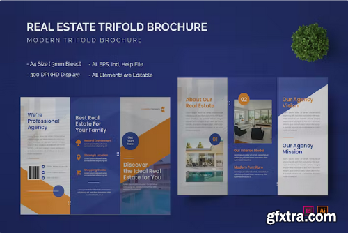 Modern Real Estate - Trifold Brochure