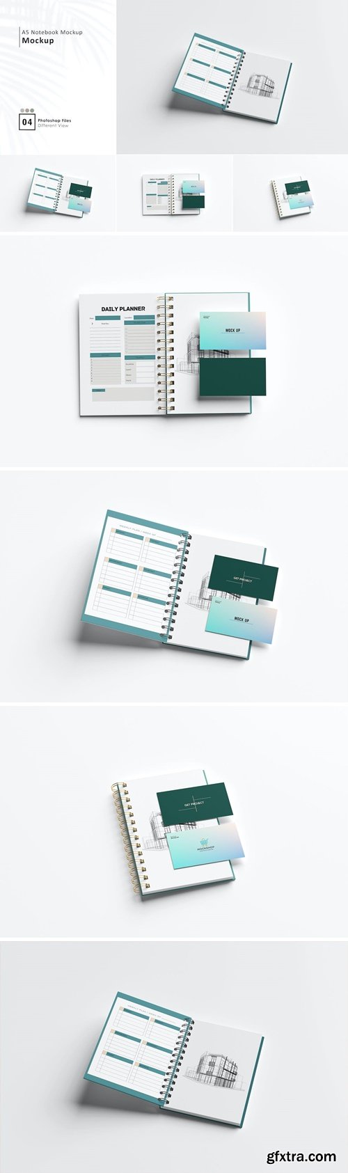 A5 Spiral Notebook Mockup 4CWV5MP