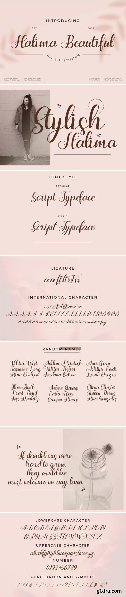 Halima Beautiful Font