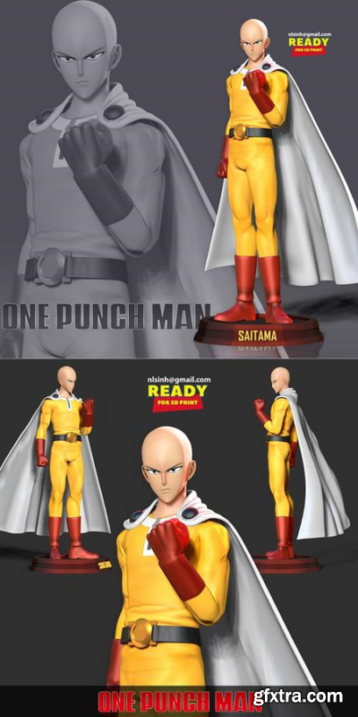 Angry Saitama – 3D Print Model