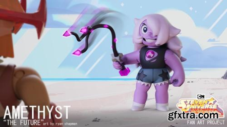 Gem Defenders – Amethyst Action Figure – 3D Print Model