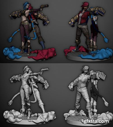 Jinx and Vi (NEW) – 3D Print Model