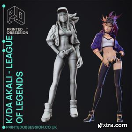 KDA Akali – LoL – 3D Print Model