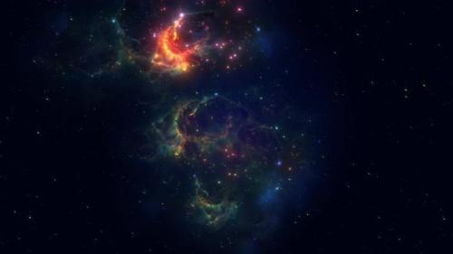 Videohive - Space Background with Nebula - 43378156 - 43378156