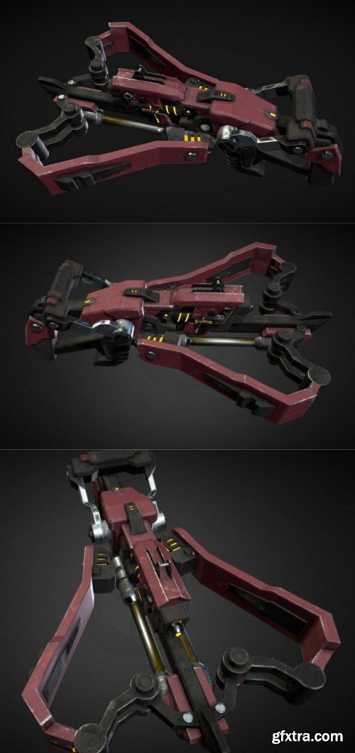 Sci-Fi Crossbow 3D Model