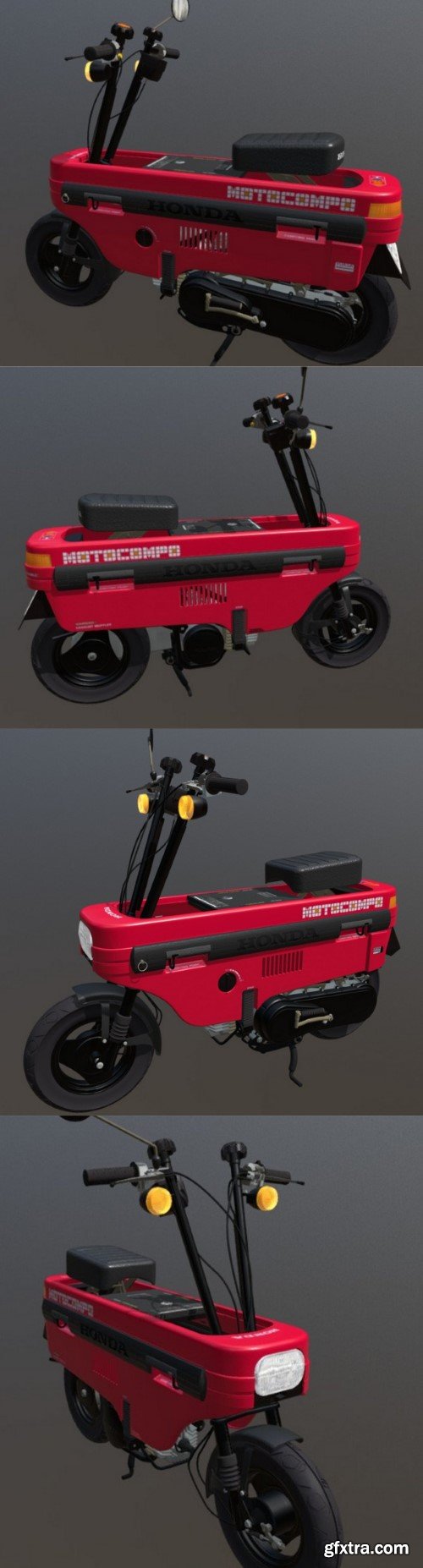 HONDA MOTOCOMPO Red 3D Model