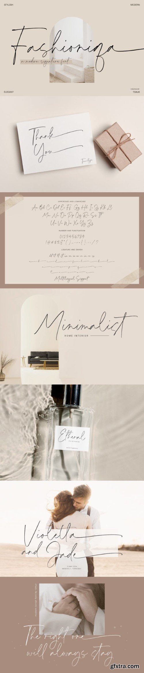 Fashioniqa Font