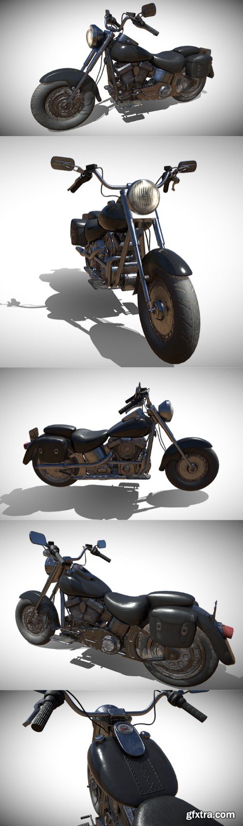 Harley Davidson 1990 FatBoy 3d model