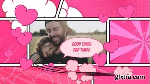 Videohive Valentine Comic Opener 43433146