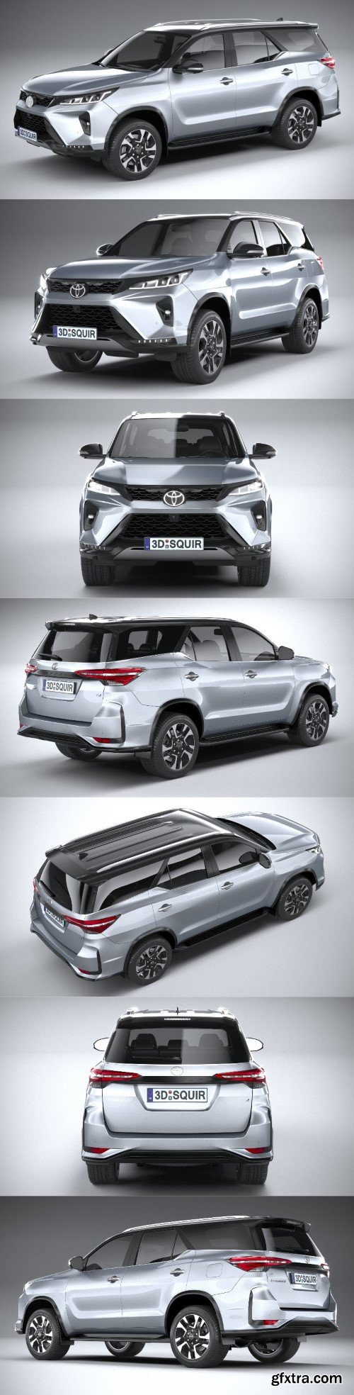 Toyota Fortuner 2021 3D model