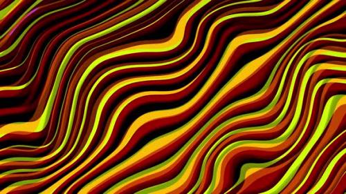 Videohive - Gradient colorful line metallic stripes background. abstract liquid wavy background - 43411868 - 43411868