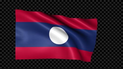 Videohive - Laos Flag - 43411944 - 43411944